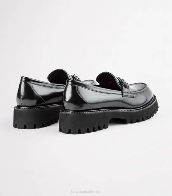 Slipper| de Tony Bianco Frauen Greer Freizeitschuhe Schwarz hochglänzend 4624581